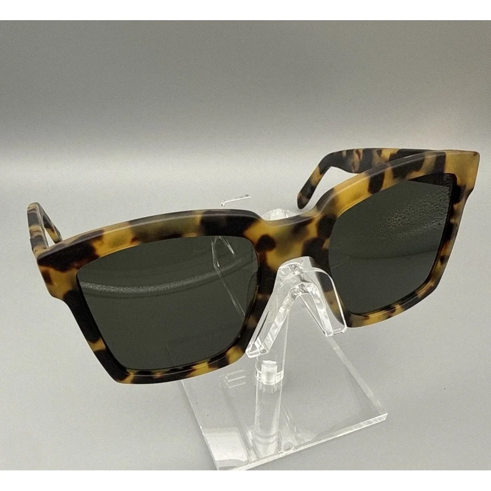 WESTWARD LEANING AUTHENTIC BIG TV 02- THICK TORTOISE SUNGLASSES:GREEN LENSE-RARE